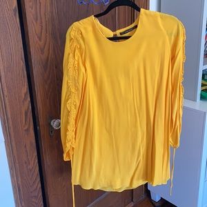 Zara yellow dress. Size Small, yellow.